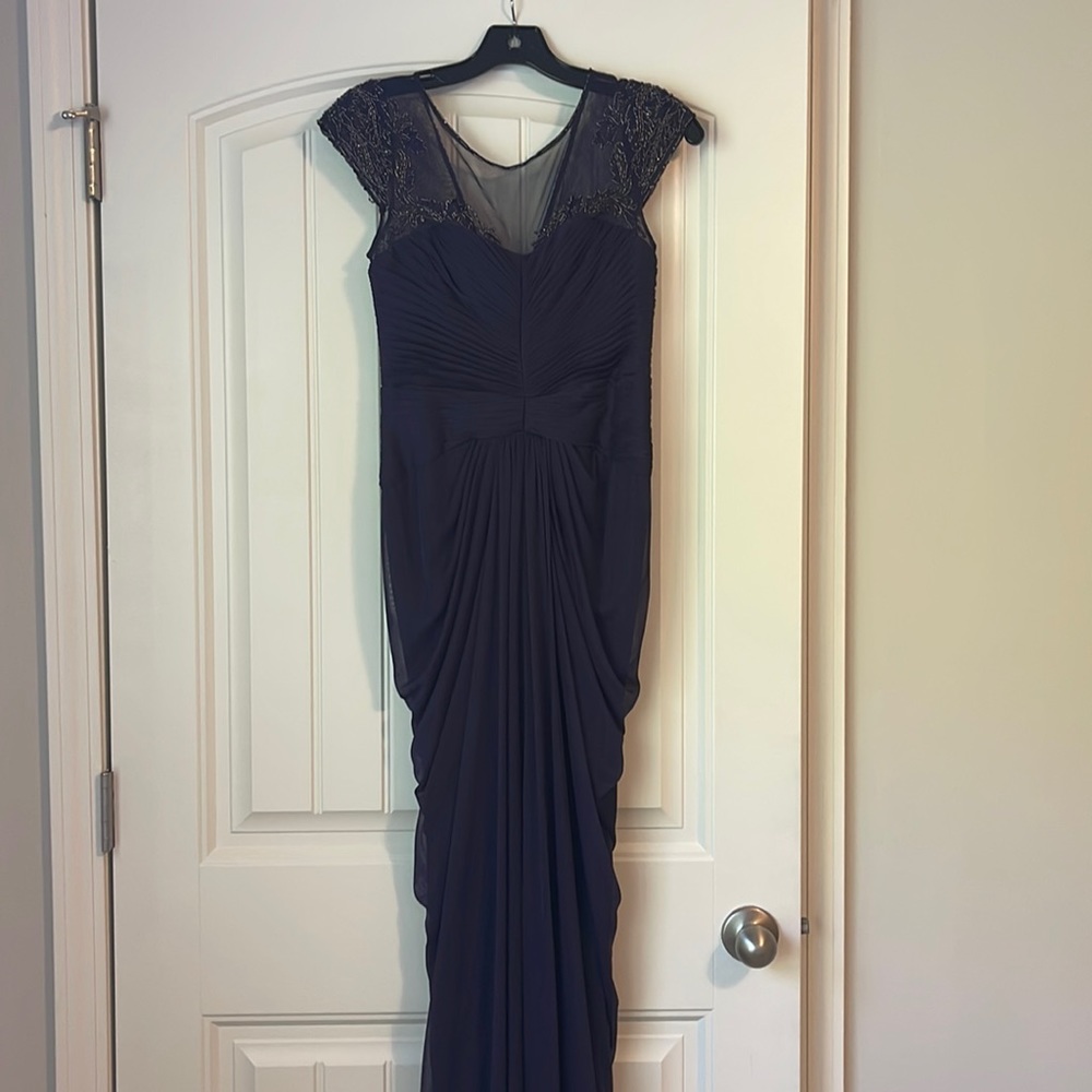 Adrianna Papell size 2 purple dress with beading